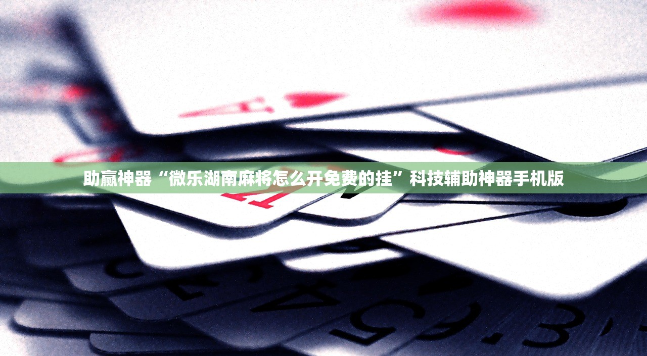 助赢神器“微乐湖南麻将怎么开免费的挂”科技辅助神器手机版