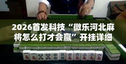 2026首发科技“微乐河北麻将怎么打才会赢	”开挂详细教程