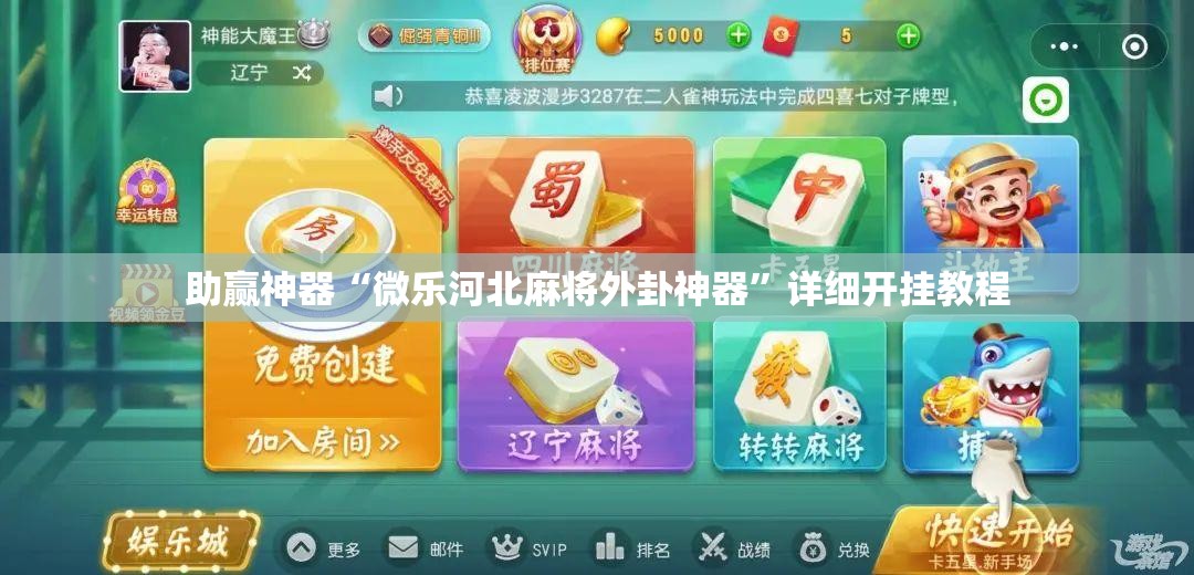 助赢神器“微乐河北麻将外卦神器”详细开挂教程