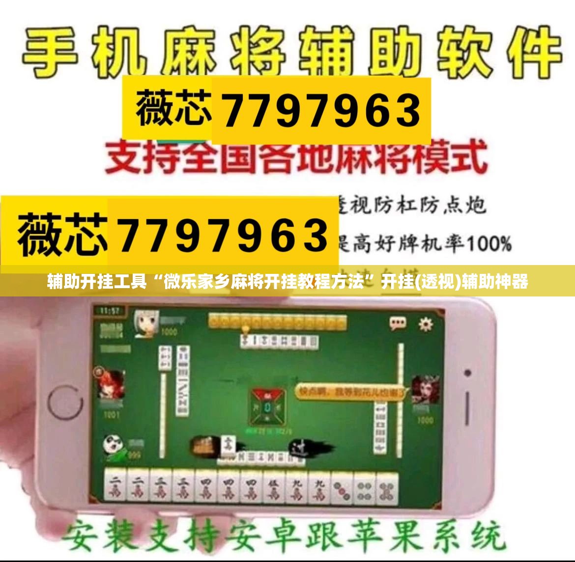 辅助开挂工具“微乐家乡麻将开挂教程方法”开挂(透视)辅助神器