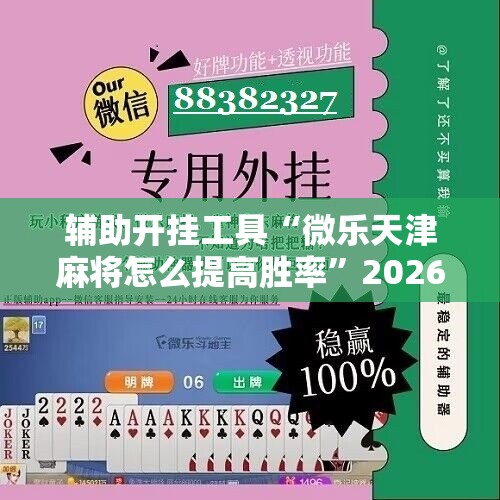 辅助开挂工具“微乐天津麻将怎么提高胜率”2026开挂教程步骤