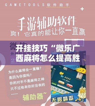 开挂技巧“微乐广西麻将怎么提高胜率”科技辅助神器手机版