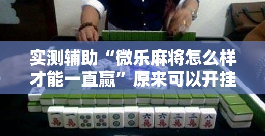 实测辅助“微乐麻将怎么样才能一直赢”原来可以开挂