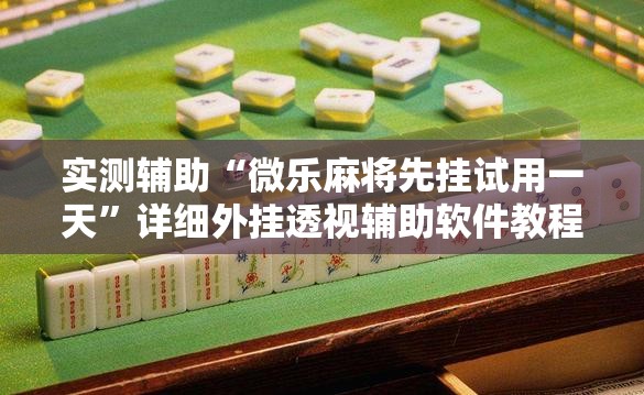 实测辅助“微乐麻将先挂试用一天	”详细外挂透视辅助软件教程