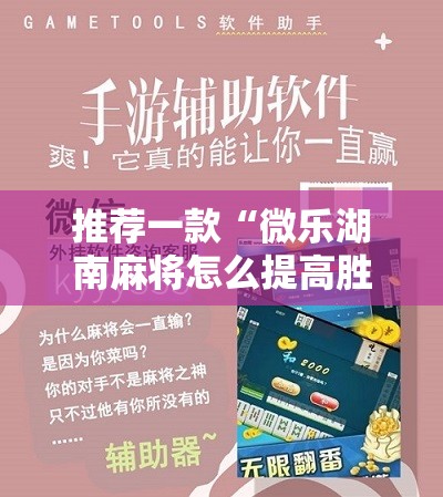 推荐一款“微乐湖南麻将怎么提高胜率”科技辅助神器手机版