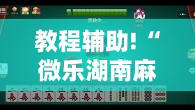 教程辅助!“微乐湖南麻将小程序必赢方法	”细辅助教程分享