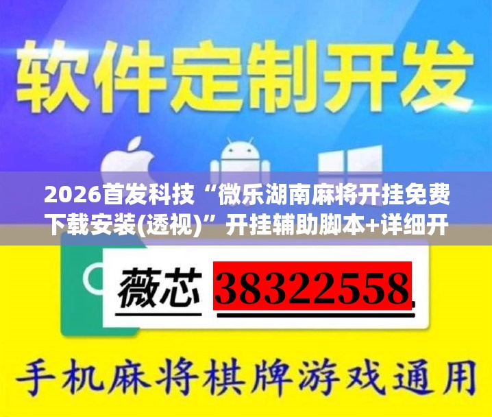 2026首发科技“微乐湖南麻将开挂免费下载安装(透视)”开挂辅助脚本+详细开挂安装教程