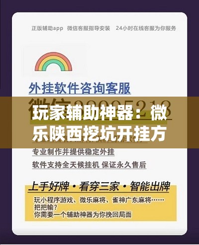 玩家辅助神器：微乐陕西挖坑开挂方法	”详细分享装挂步骤