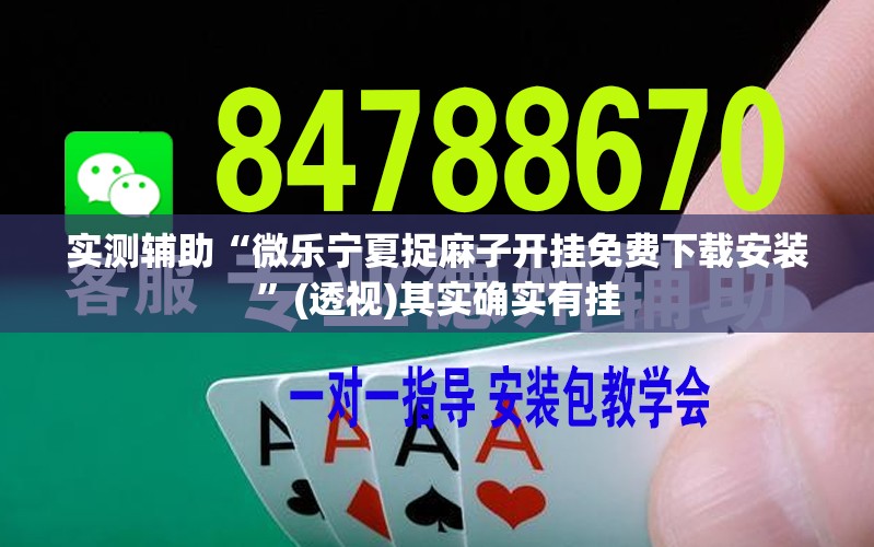 实测辅助“微乐宁夏捉麻子开挂免费下载安装”(透视)其实确实有挂