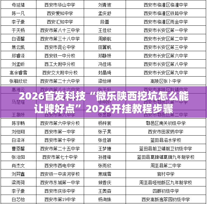 2026首发科技“微乐陕西挖坑怎么能让牌好点	”2026开挂教程步骤