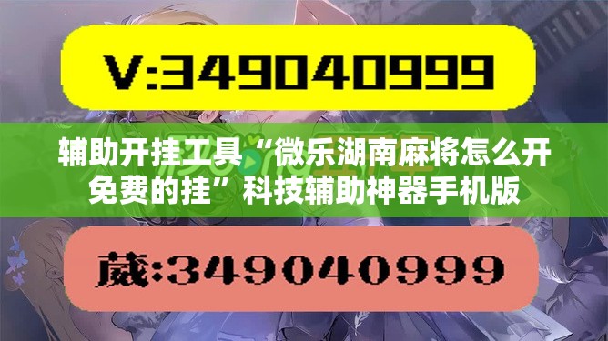 辅助开挂工具“微乐湖南麻将怎么开免费的挂”科技辅助神器手机版