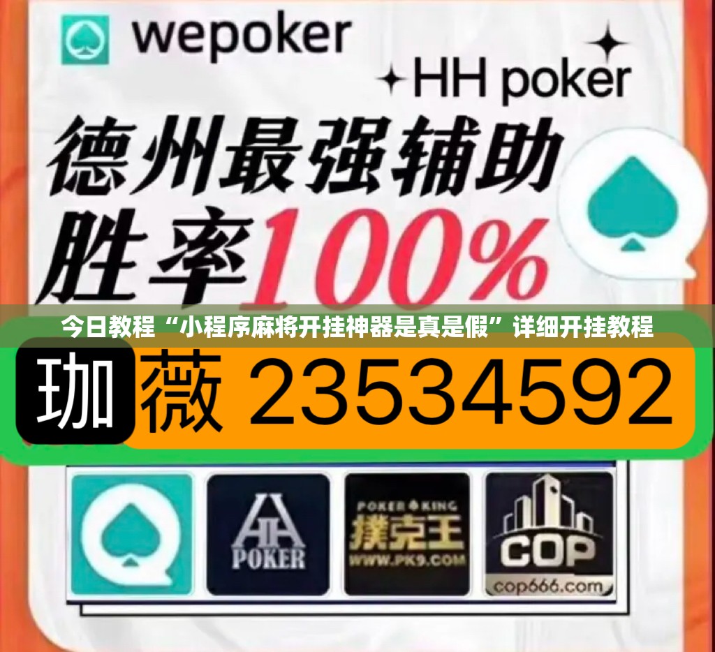 今日教程“小程序麻将开挂神器是真是假”详细开挂教程