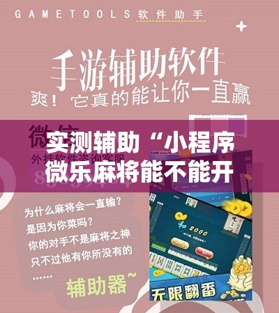 实测辅助“小程序微乐麻将能不能开挂”开挂详细教程