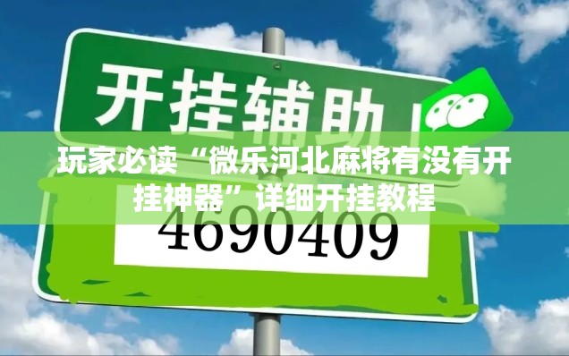玩家必读“微乐河北麻将有没有开挂神器	”详细开挂教程