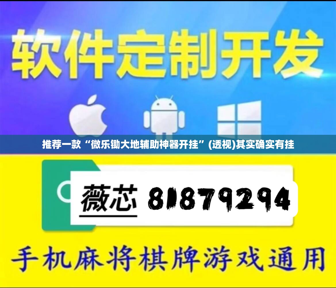 推荐一款“微乐锄大地辅助神器开挂”(透视)其实确实有挂