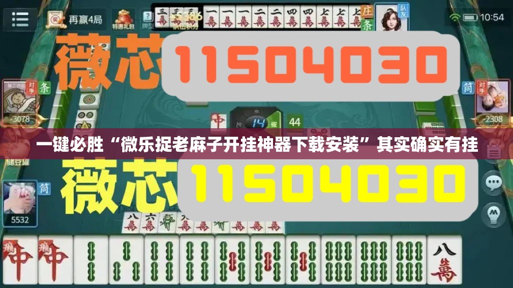 一键必胜“微乐捉老麻子开挂神器下载安装	”其实确实有挂