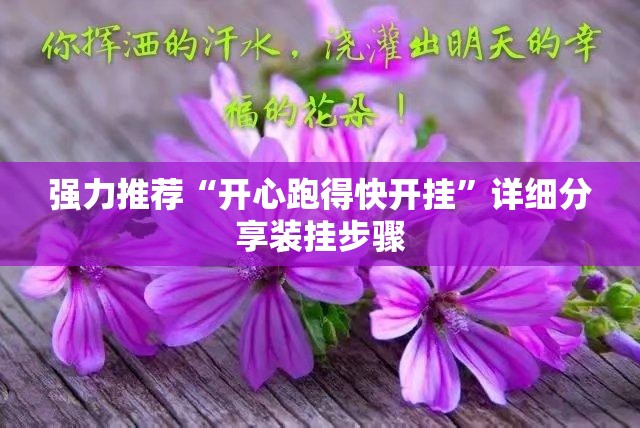 强力推荐“开心跑得快开挂	”详细分享装挂步骤