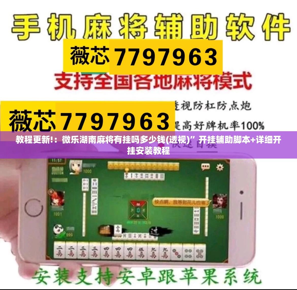 教程更新!：微乐湖南麻将有挂吗多少钱(透视)”开挂辅助脚本+详细开挂安装教程