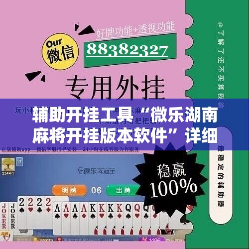 辅助开挂工具“微乐湖南麻将开挂版本软件”详细分享装挂步骤
