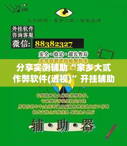 分享实测辅助“家乡大贰作弊软件(透视)”开挂辅助脚本+详细开挂安装教程