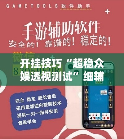 开挂技巧“超稳众娱透视测试”细辅助教程分享
