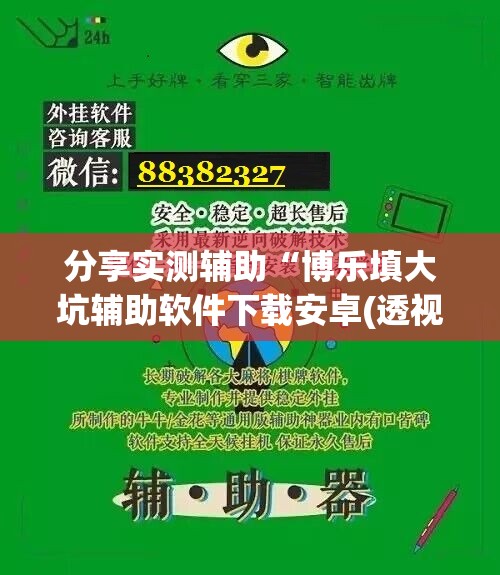分享实测辅助“博乐填大坑辅助软件下载安卓(透视)	”开挂辅助脚本+详细开挂安装教程