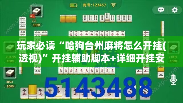 玩家必读“哈狗台州麻将怎么开挂(透视)	”开挂辅助脚本+详细开挂安装教程