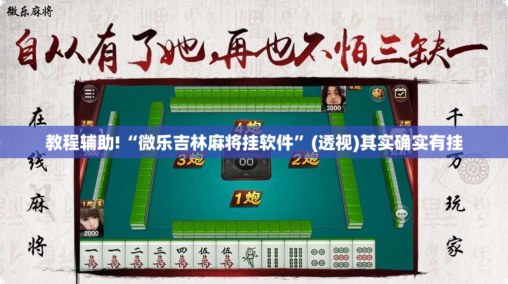 教程辅助!“微乐吉林麻将挂软件	”(透视)其实确实有挂