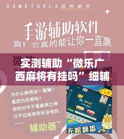 实测辅助“微乐广西麻将有挂吗”细辅助教程分享