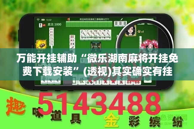万能开挂辅助“微乐湖南麻将开挂免费下载安装	”(透视)其实确实有挂
