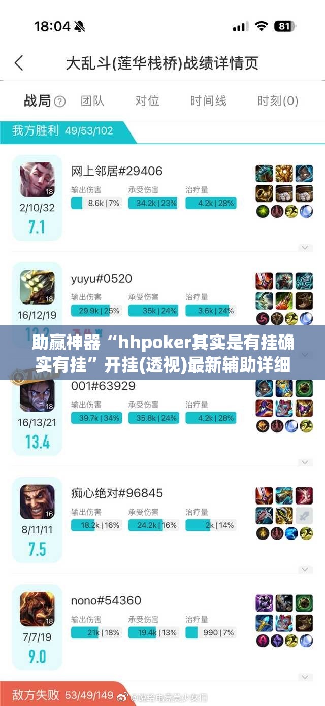 助赢神器“hhpoker其实是有挂确实有挂”开挂(透视)最新辅助详细