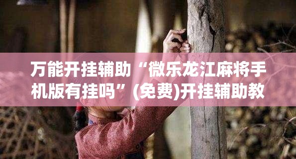 万能开挂辅助“微乐龙江麻将手机版有挂吗”(免费)开挂辅助教学(最新辅助开挂教程)