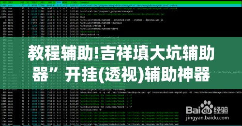 教程辅助!吉祥填大坑辅助器”开挂(透视)辅助神器