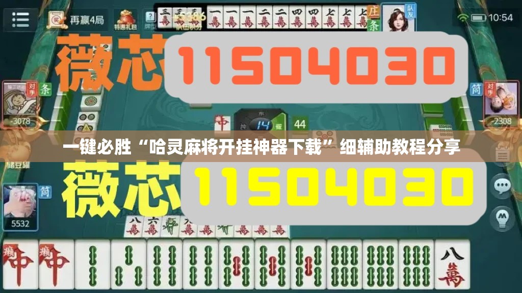 一键必胜“哈灵麻将开挂神器下载”细辅助教程分享