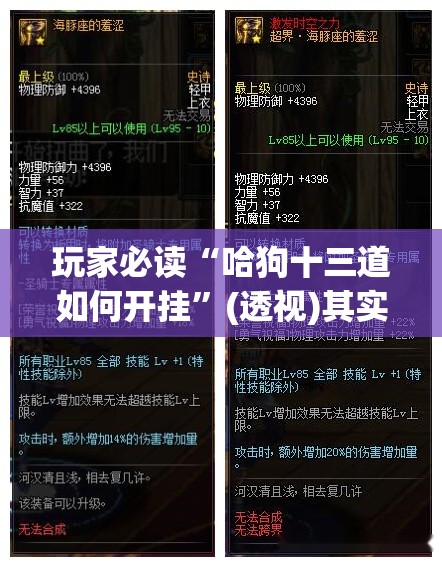 玩家必读“哈狗十三道如何开挂	”(透视)其实确实有挂