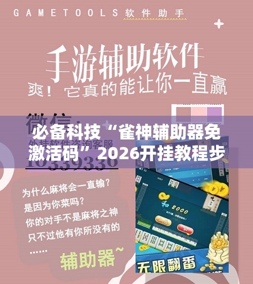 必备科技“雀神辅助器免激活码”2026开挂教程步骤