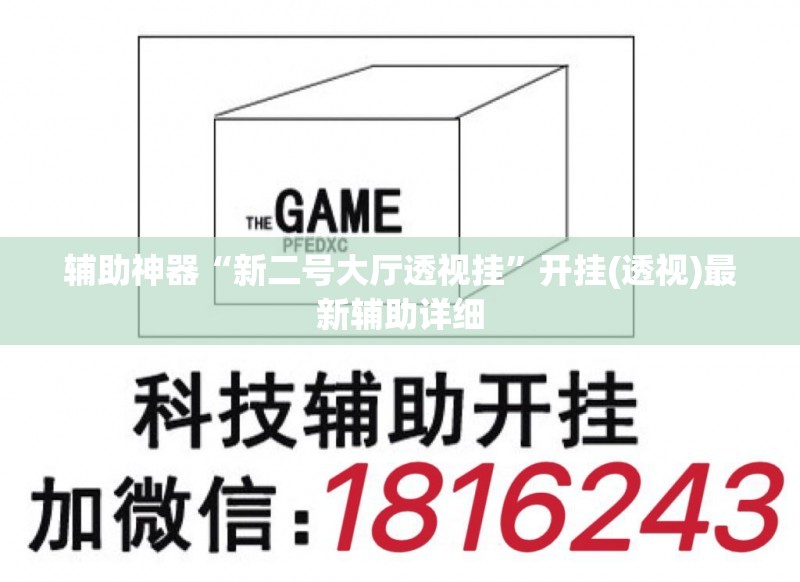 辅助神器“新二号大厅透视挂”开挂(透视)最新辅助详细