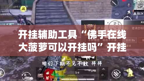 开挂辅助工具“佛手在线大菠萝可以开挂吗”开挂(透视)辅助神器