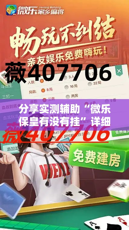 分享实测辅助“微乐保皇有没有挂”详细分享装挂步骤