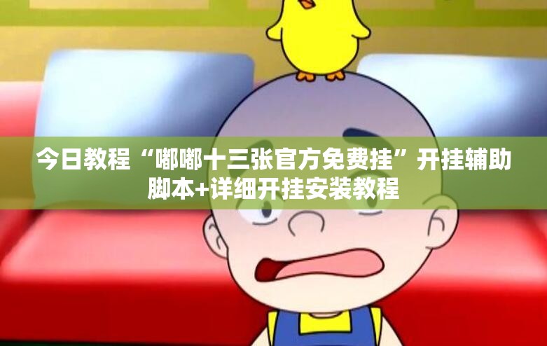 今日教程“嘟嘟十三张官方免费挂	”开挂辅助脚本+详细开挂安装教程