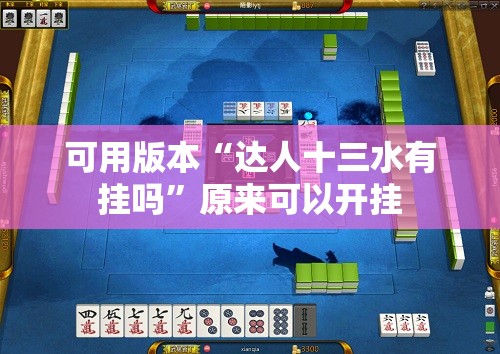 可用版本“达人十三水有挂吗	”原来可以开挂