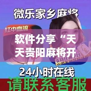 软件分享“天天贵阳麻将开挂教程”开挂(透视)最新辅助详细