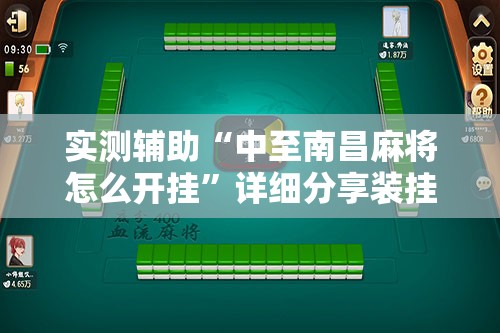 实测辅助“中至南昌麻将怎么开挂	”详细分享装挂步骤