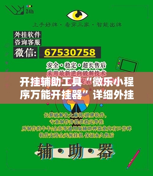 开挂辅助工具“微乐小程序万能开挂器	”详细外挂透视辅助软件教程