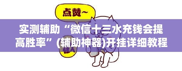 实测辅助“微信十三水充钱会提高胜率”(辅助神器)开挂详细教程