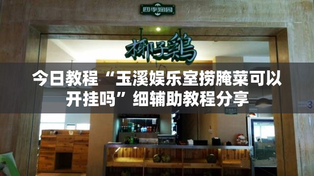 今日教程“玉溪娱乐室捞腌菜可以开挂吗	”细辅助教程分享