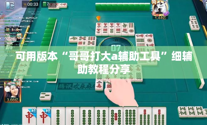 可用版本“哥哥打大a辅助工具”细辅助教程分享