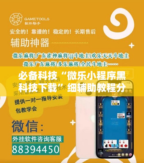 必备科技“微乐小程序黑科技下载”细辅助教程分享