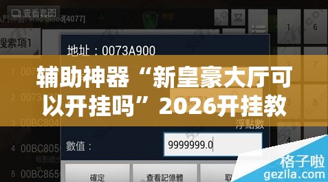 辅助神器“新皇豪大厅可以开挂吗”2026开挂教程步骤