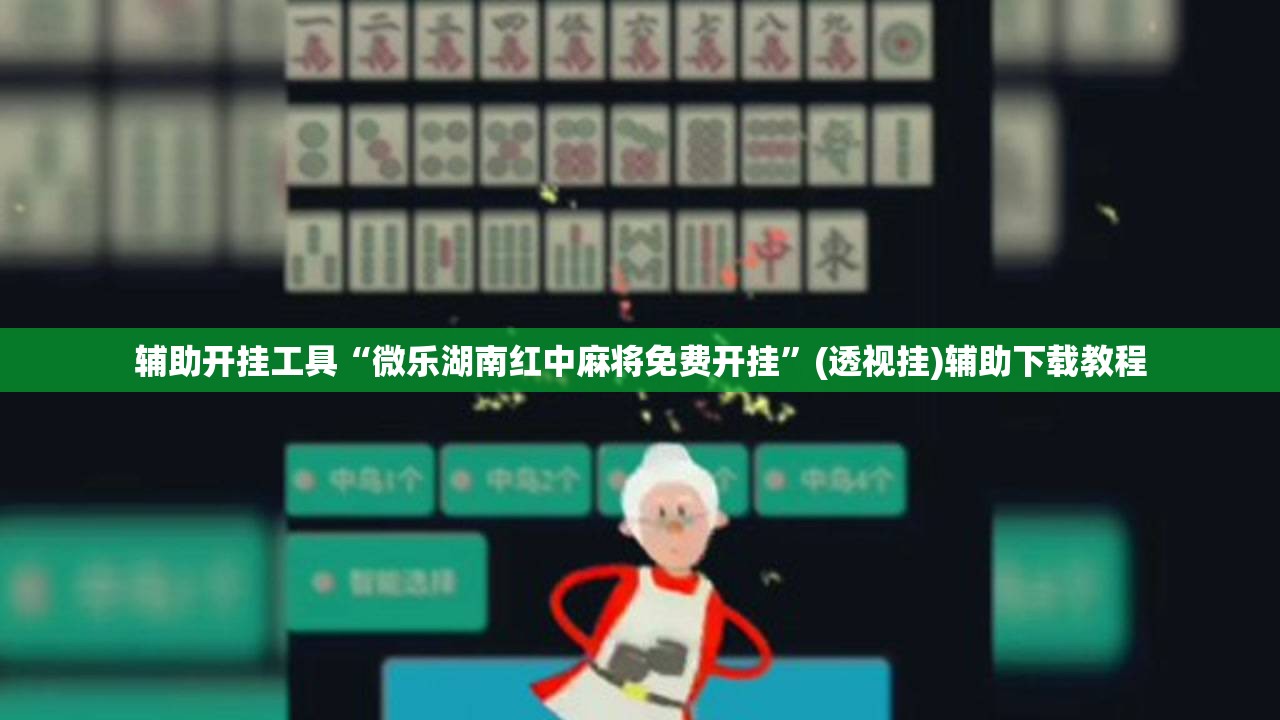 辅助开挂工具“微乐湖南红中麻将免费开挂”(透视挂)辅助下载教程